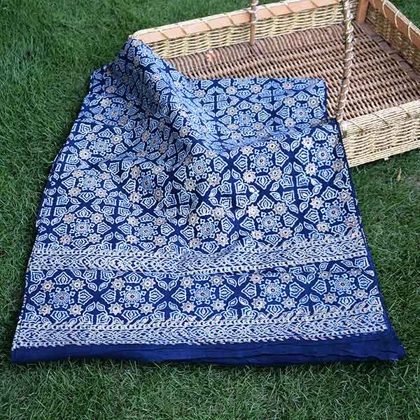 Gold work Ajrak - 2 Piece Suit 