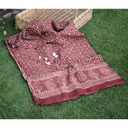 Gold work Ajrak - 2 Piece Suit   