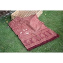 Gold work Ajrak - 2 Piece Suit    