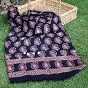 Gold work Ajrak - 2 Piece Suit      