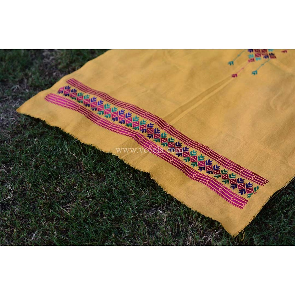 Embroidered Phulkari Unstitched shirt