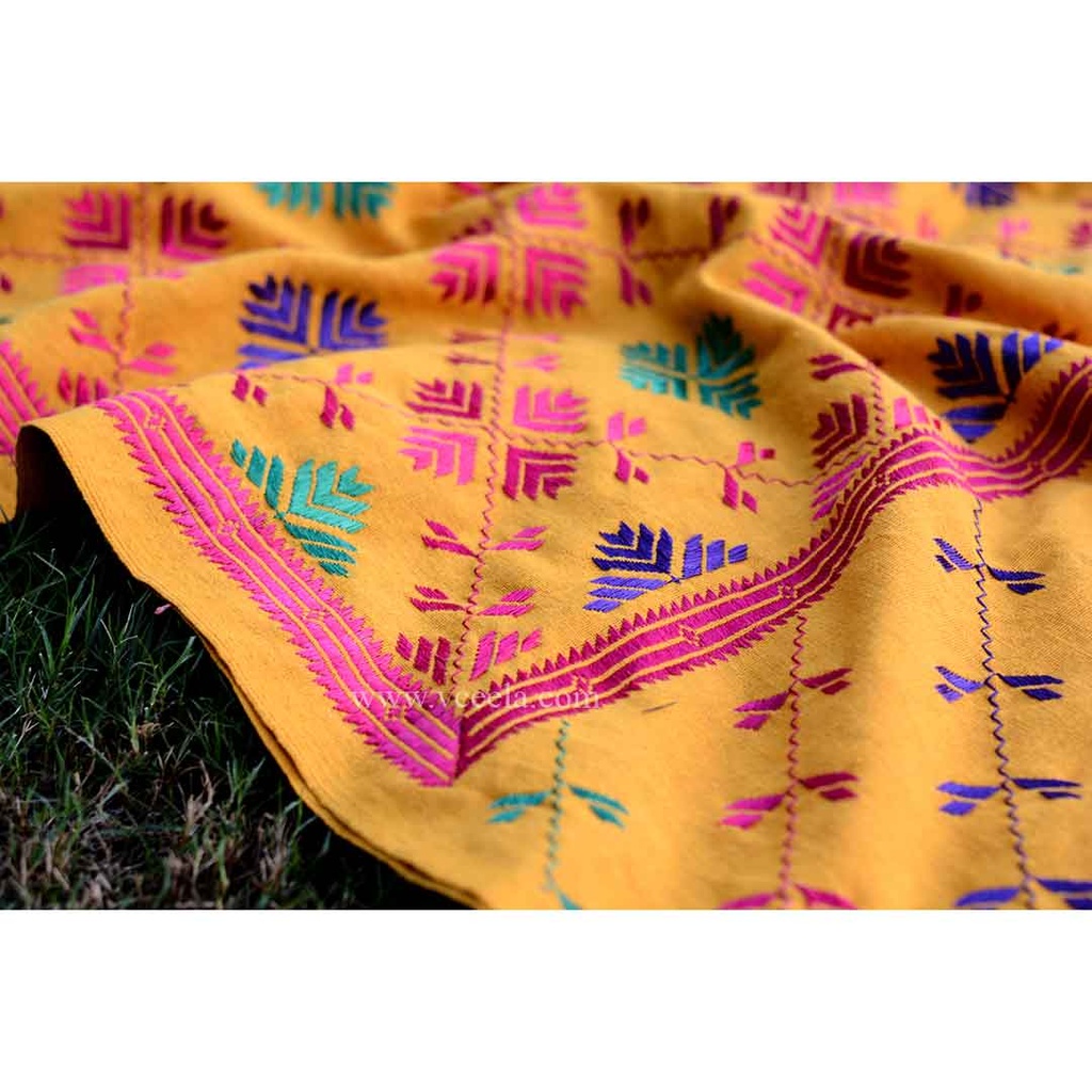 Embroidered Phulkari Shawl