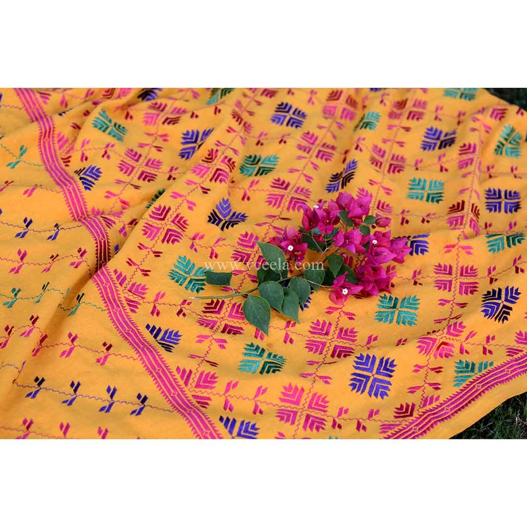 Embroidered Phulkari Shawl
