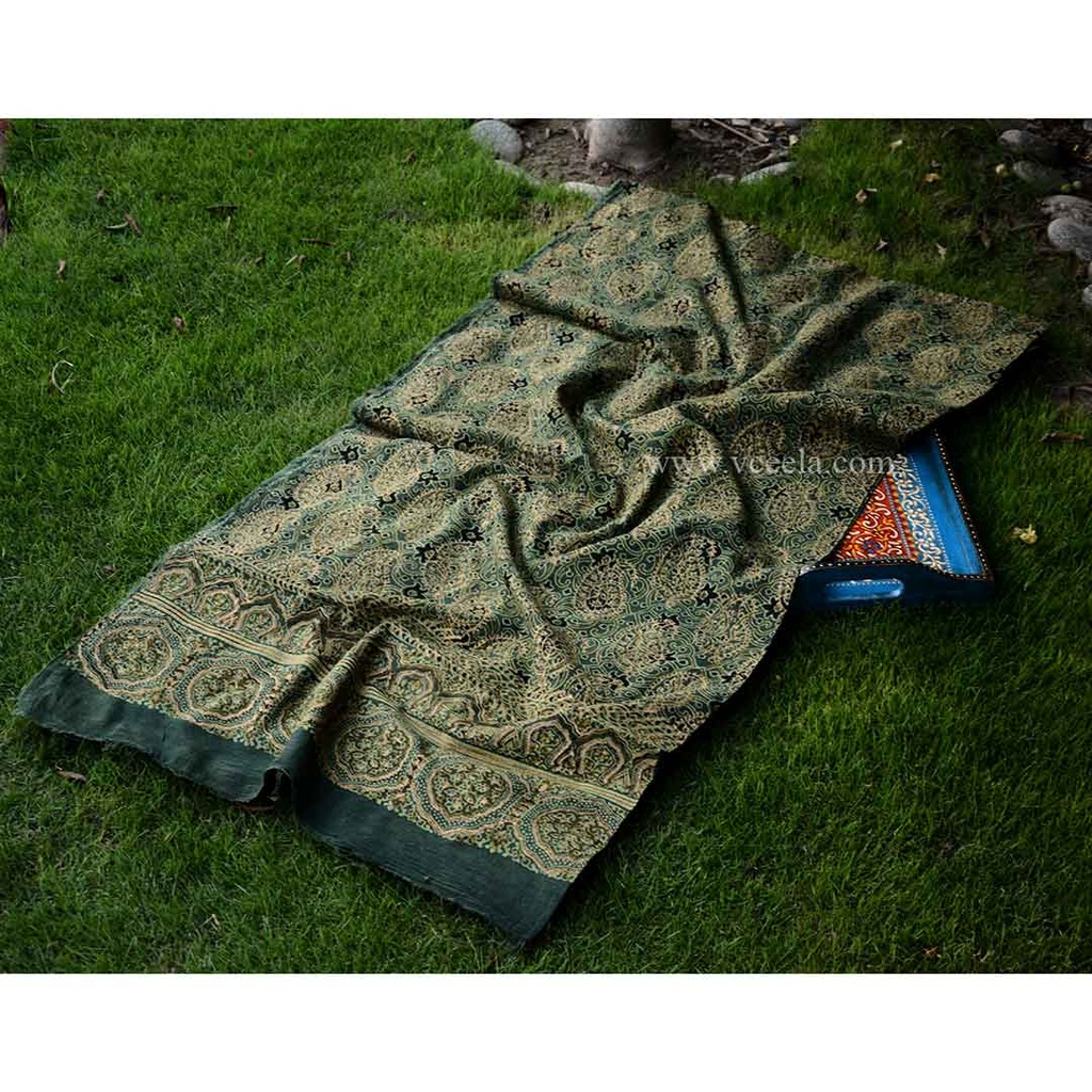 Gold work Ajrak - 2 Piece Suit 