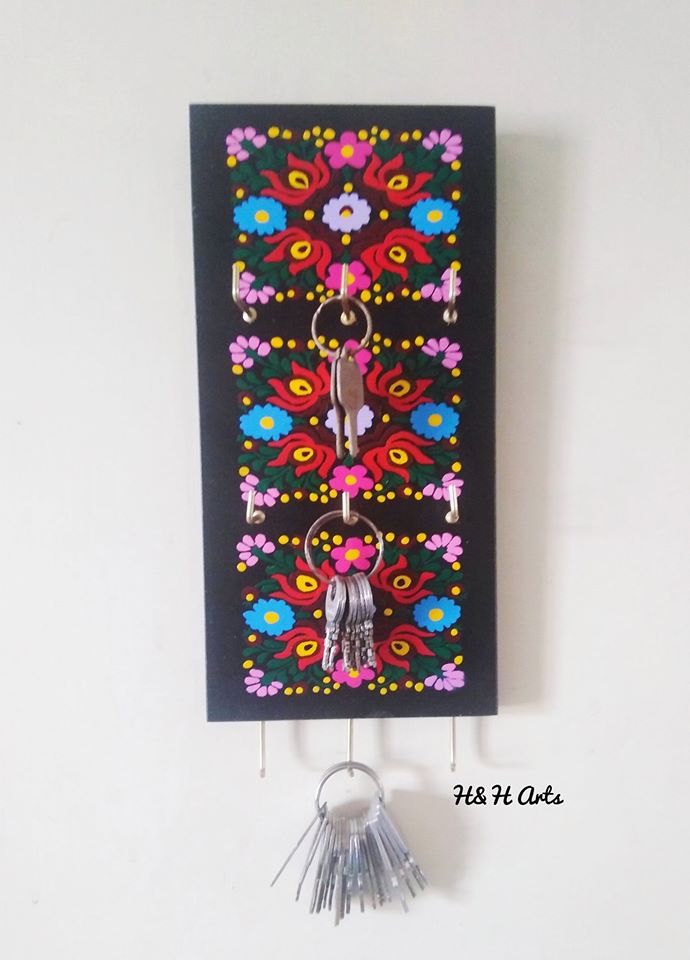 Hand Painted Keys Holder