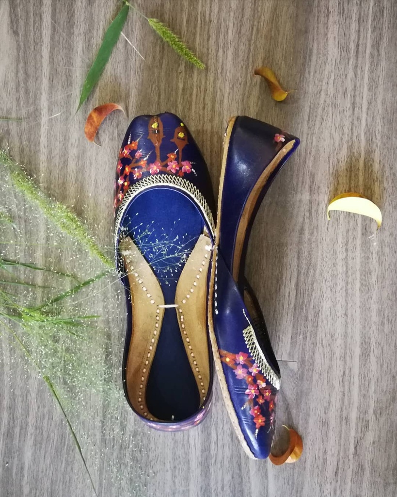 Hand Painted Leather Khussa