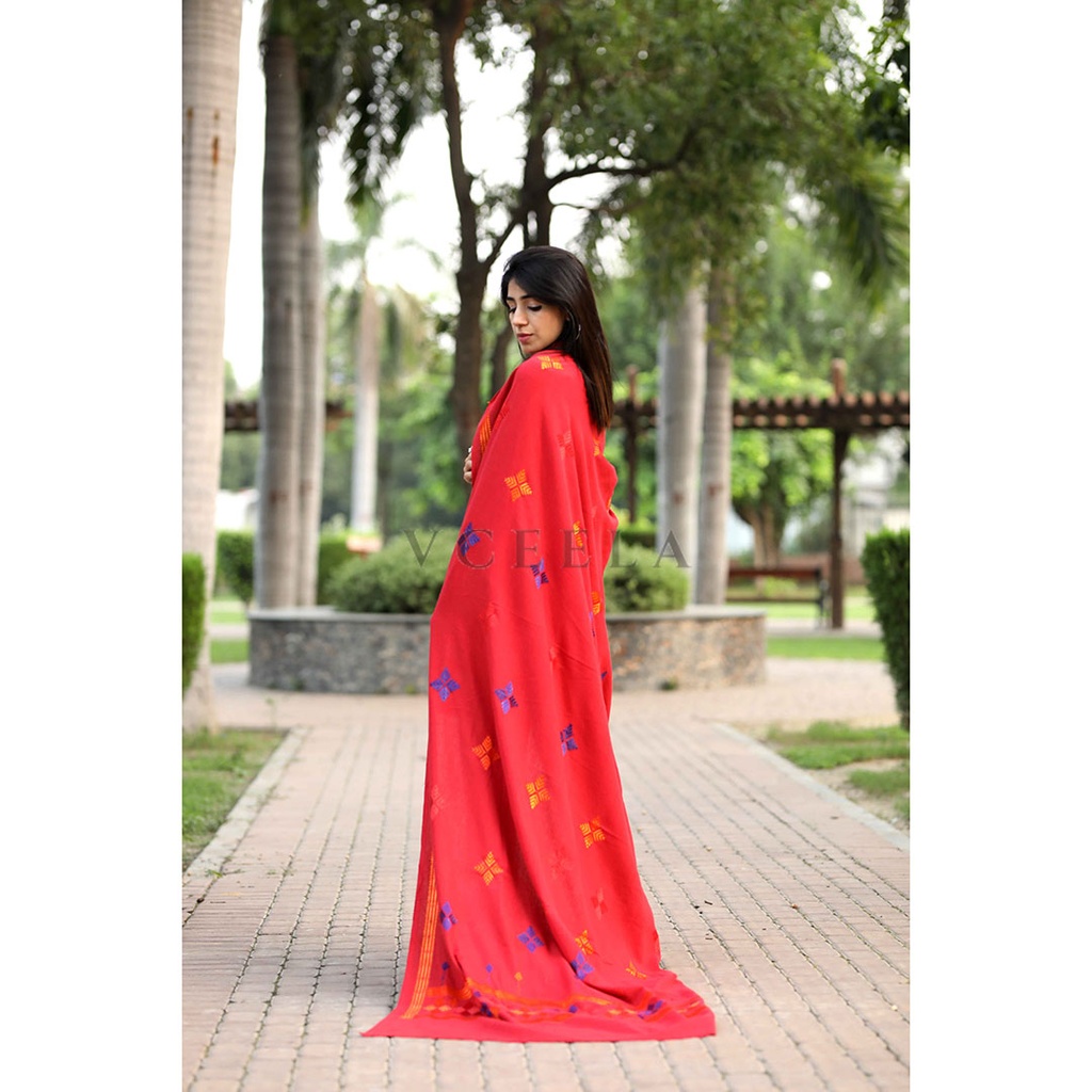 Embroidered Phulkari Shawl