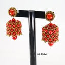 Handmade Beaded Jhumkis