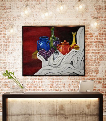 Still life painting with drapery IMG # 1