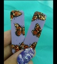 retro butterfly earings IMG # 1