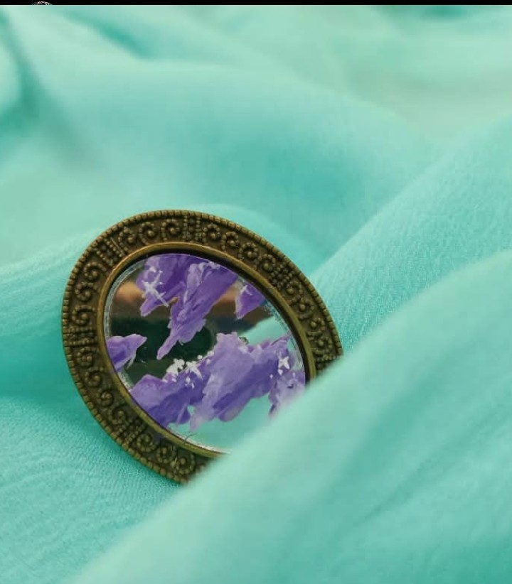 handpainted cloud ring IMG # 1