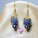 Beaded Grapes Earring IMG # 3