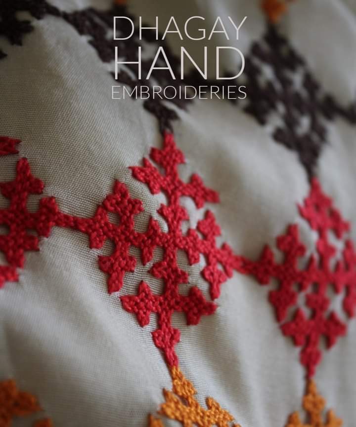 Hand Embroidered Silk Shawl IMG # 1