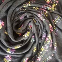 Cotton Scarf with Multicolored Embroidery IMG # 1