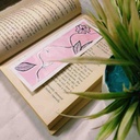 Pink Floral Bookmark IMG # 1