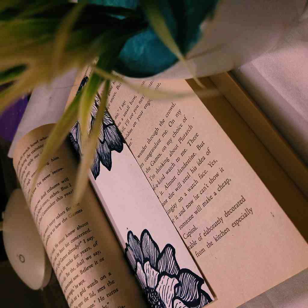 Black and White Line Art Bookmark IMG # 1