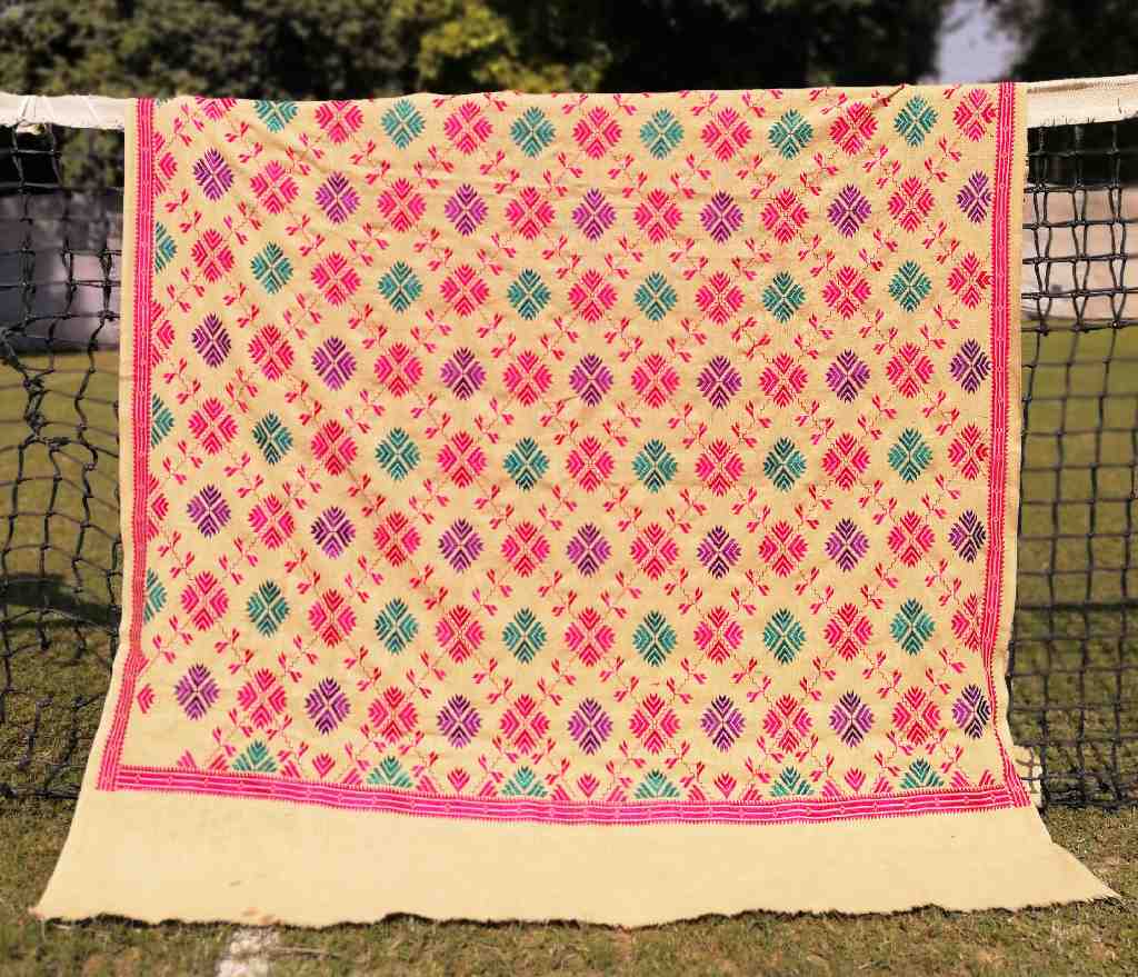 Embroidered Phulkari Shawl         - Duplicate IMG # 1