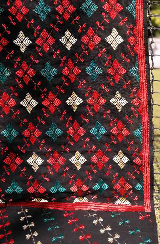 Embroidered Phulkari Shawl            - Duplicate - Duplicate IMG # 1