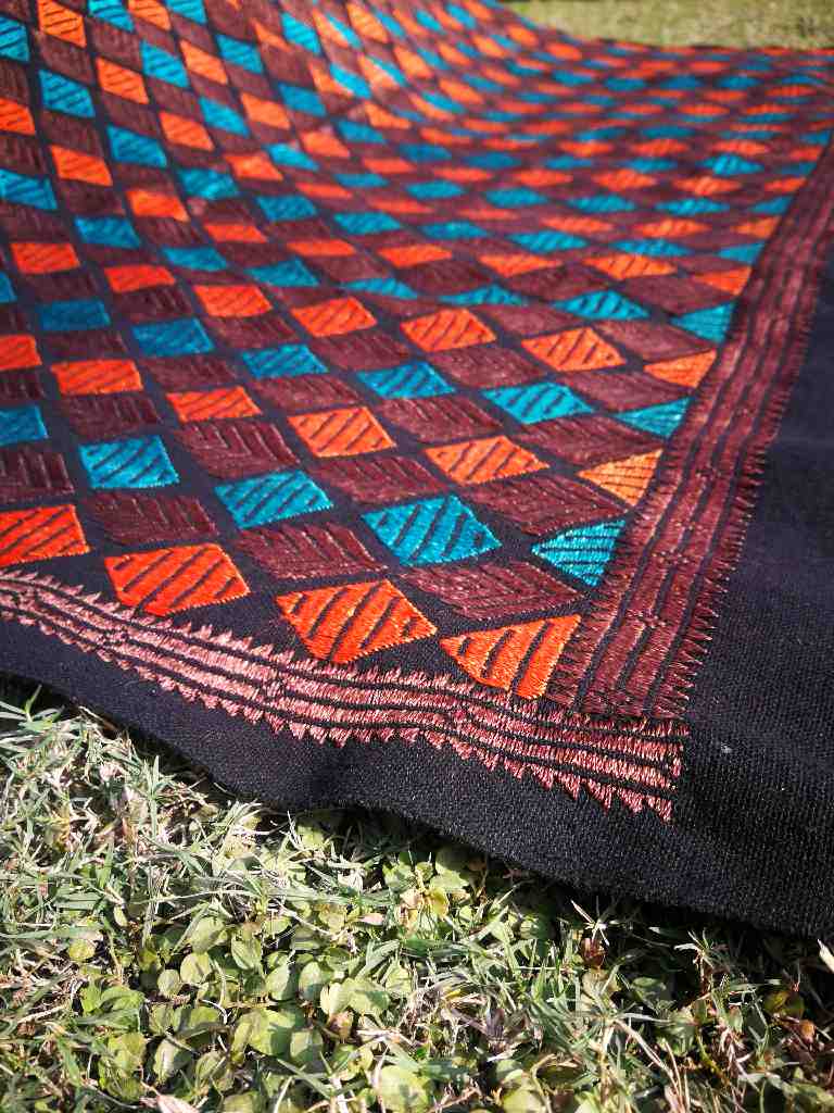 Embroidered Phulkari Shawl               - Duplicate IMG # 1