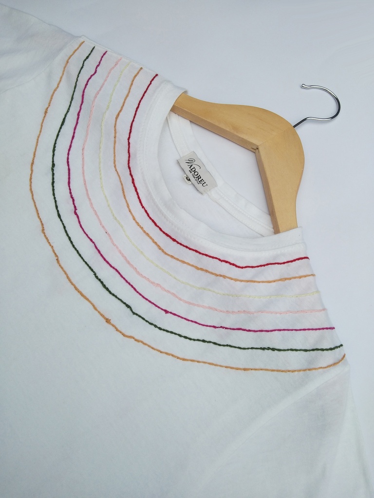 Rings Hand Embroidery T-Shirt
