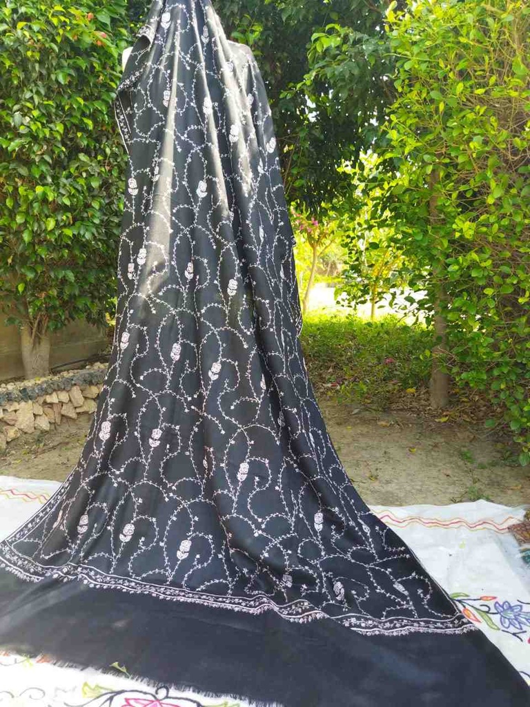 Woollen Jaaldar Pashmina shawl - Duplicate IMG # 1