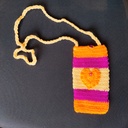 Multicolor Crochet Mobile Pouch