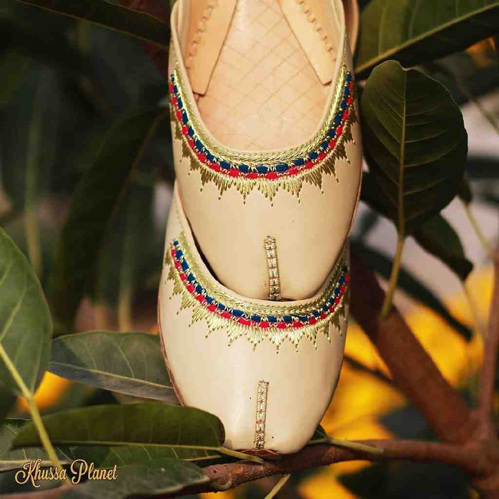 Pearl Dabka Work Khussa - Duplicate IMG # 1