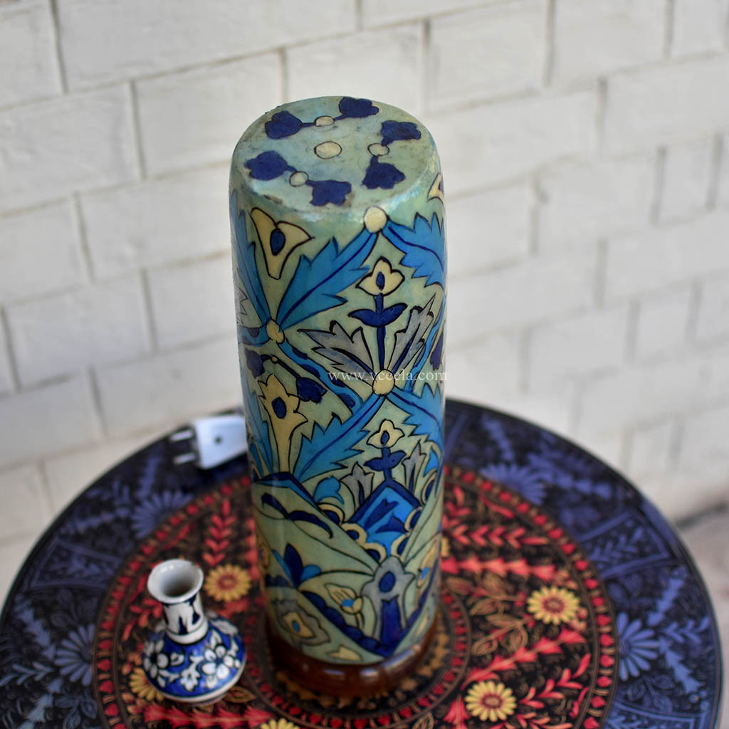 Hand Painted Camel Skin Lamp