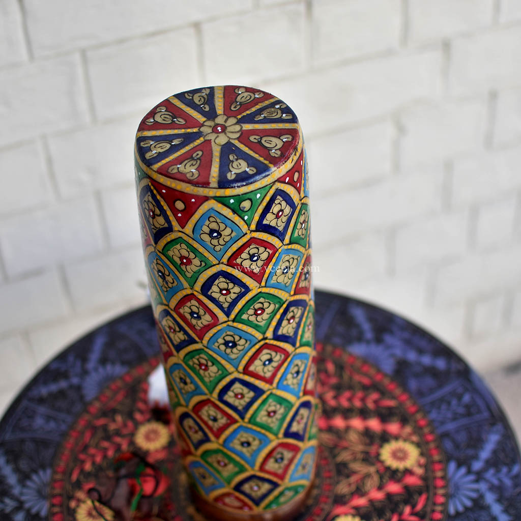 Hand Painted Camel Skin Lamp