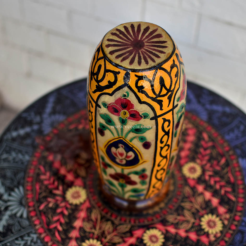 Hand Painted Camel Skin Lamp