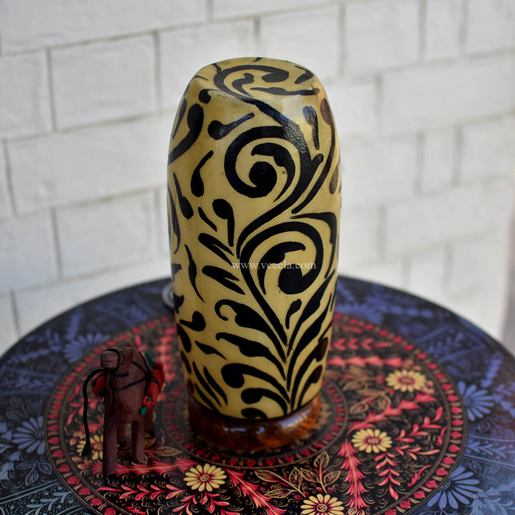 Hand Painted Camel Skin Lamp