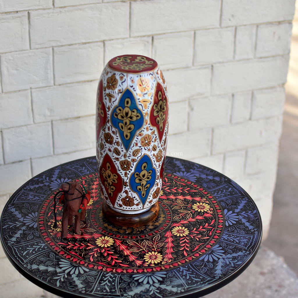 Hand Painted Camel Skin Lamp