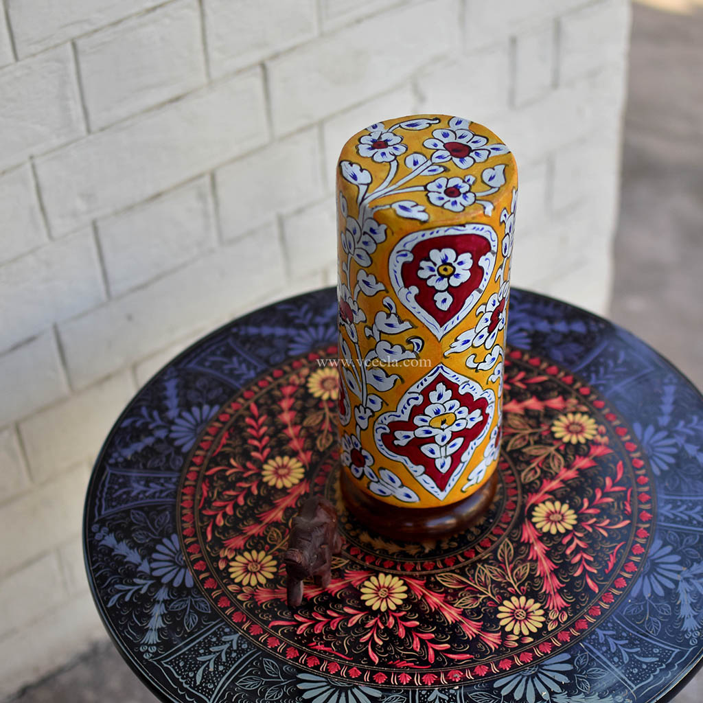 Hand Painted Camel Skin Lamp