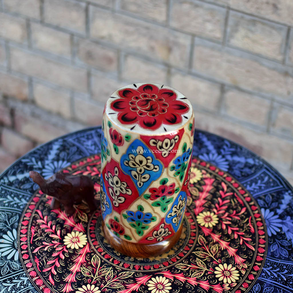 Hand Painted Camel Skin Lamp