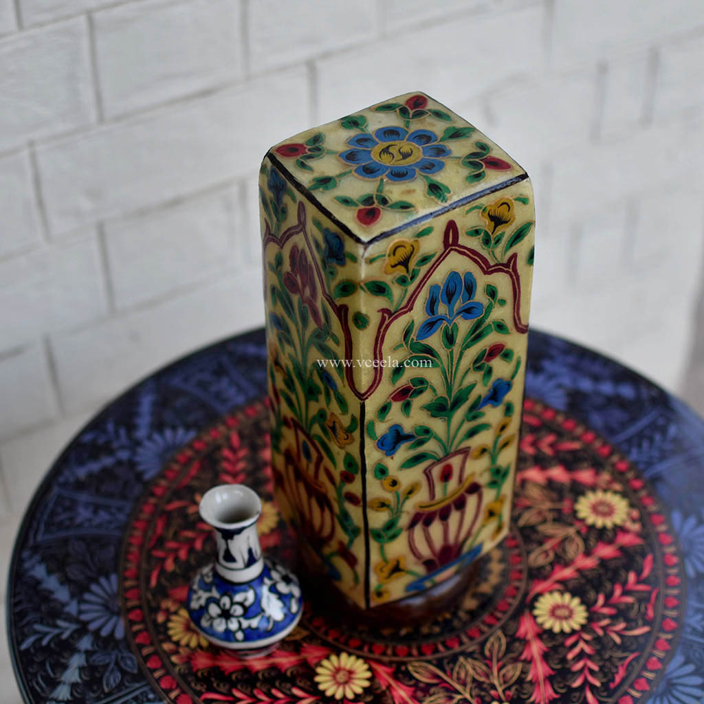 Hand Painted Camel Skin Lamp