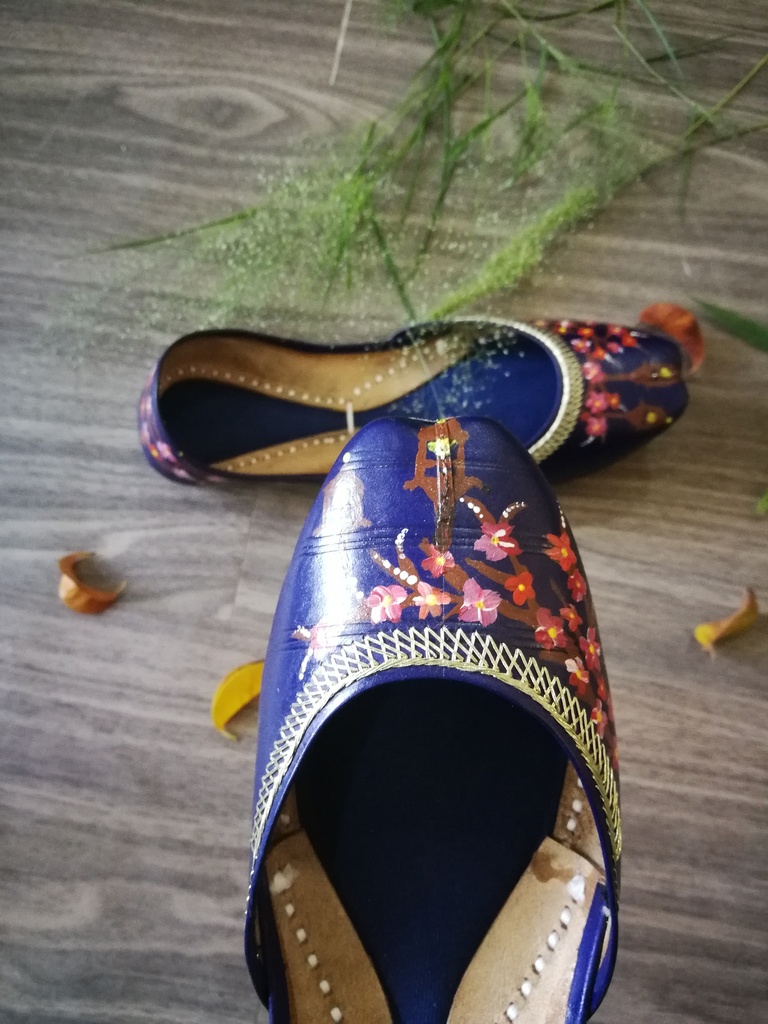Hand Painted Leather Khussa