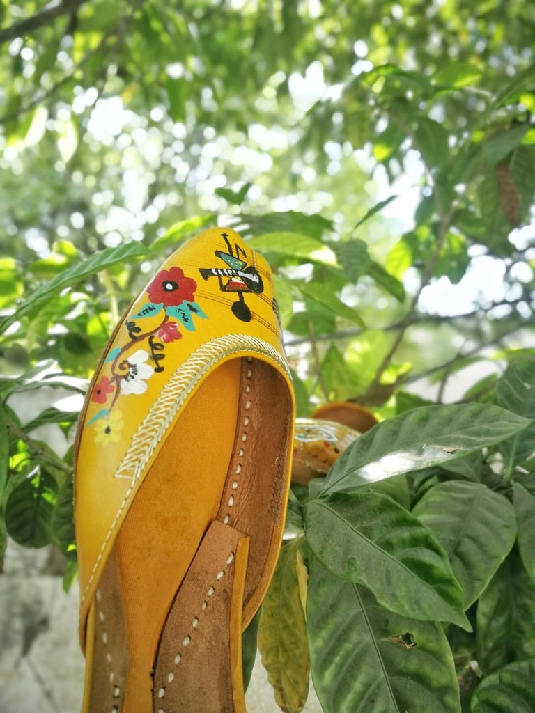 Hand Painted Leather Khussa