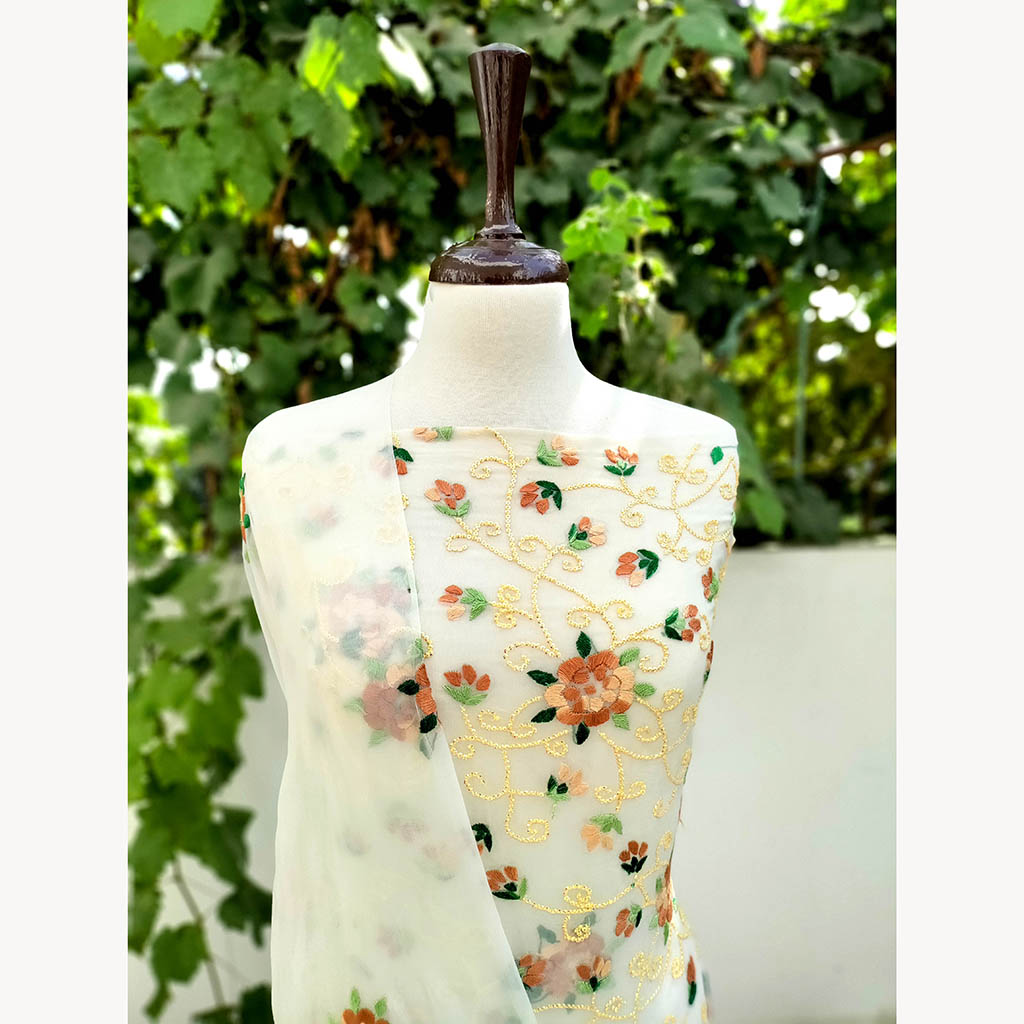 2 pc Unstitched kameez dupatta