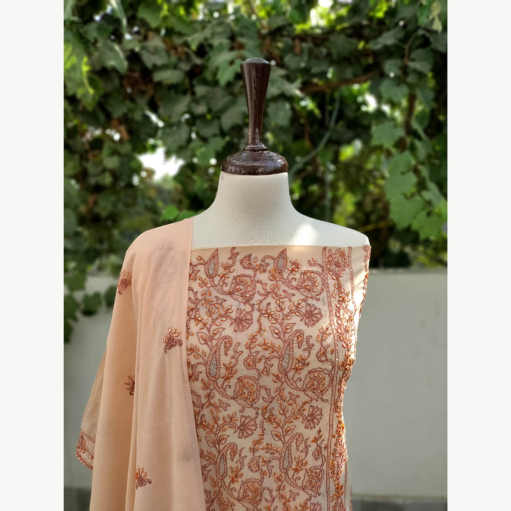 2 pc unstitched kameez duppatta set