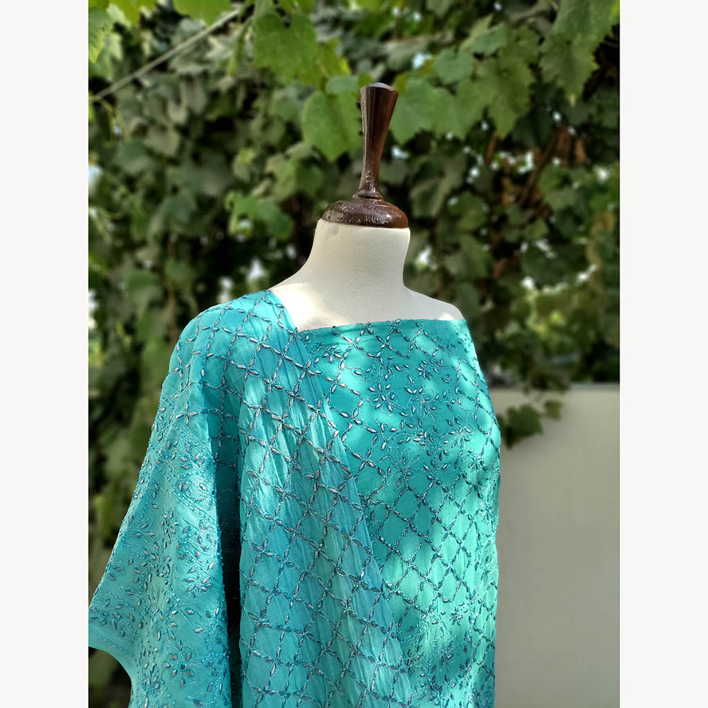 16. 2pc unstitched kameez dupatta set