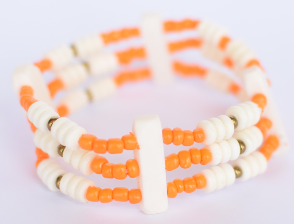 Camel Bone Beads Bracelet IMG # 9913