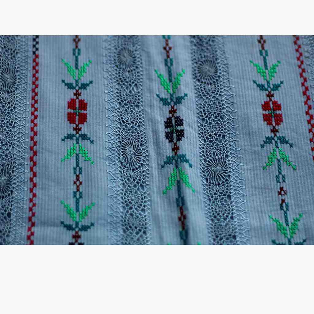 Tarakashi and Cross Stitch Unstitched Suit  - Duplicate - Duplicate IMG # 1