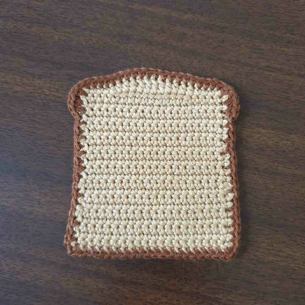 Crochet Bread and Eggs Coasters  IMG # 1