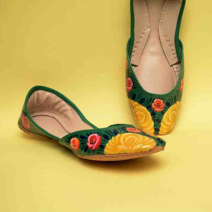  Hand Painted Truck Art Design khussa - Duplicate IMG # 1