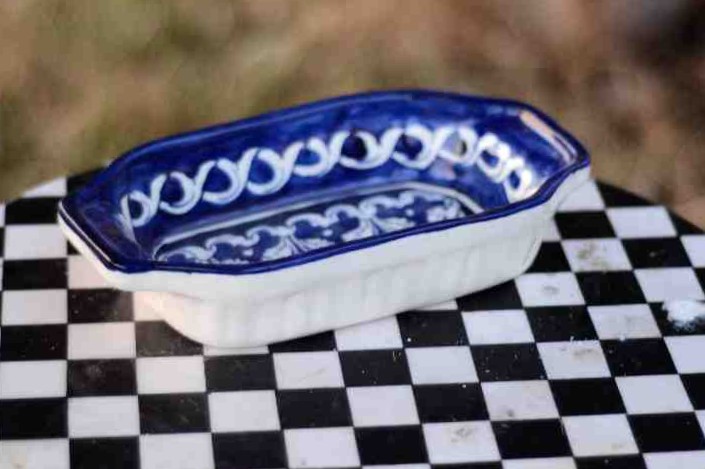 Blue pottery Deep dish - Duplicate IMG # 1