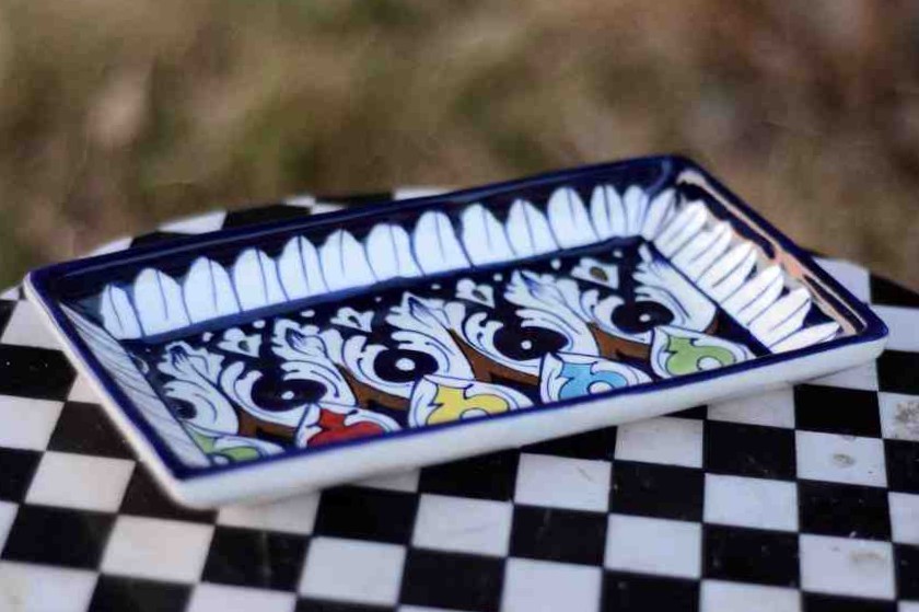 Blue pottery Small Dish IMG # 1