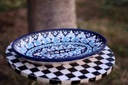 Blue pottery Fruit Dish  - Duplicate IMG # 1
