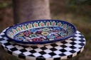 Blue pottery Fruit Dish   - Duplicate IMG # 1