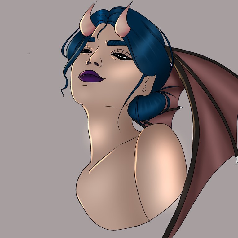 Demon girl room aesthetic