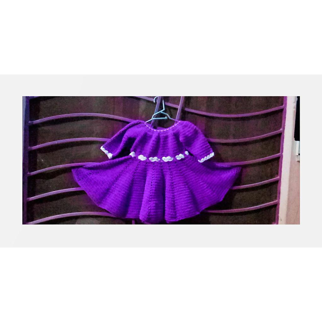 Baby Umbrella-style Woollen Frock